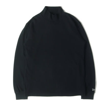 × NEW ERA バックネック ロゴ ハイネック 長袖 Tシャツ (NEW ERA HIGHNECK LS P TEE YY HR-T99-079) / POUR HOMME