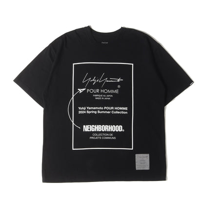 24SS × NEIGHBORHOOD ロゴ Tシャツ (JERSEY PT SHORT SLEEVE T HS-T80-285) / POUR HOMME