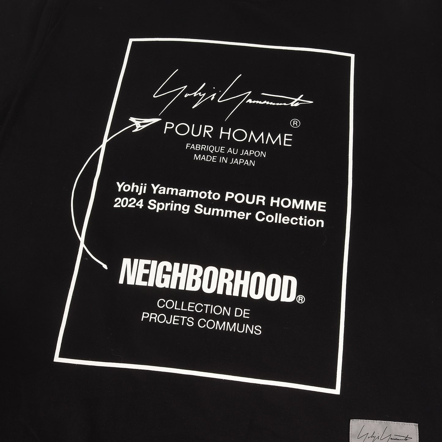 24SS × NEIGHBORHOOD ロゴ Tシャツ (JERSEY PT SHORT SLEEVE T HS-T80-285) / POUR HOMME