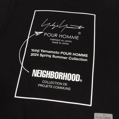 24SS × NEIGHBORHOOD ロゴ Tシャツ (JERSEY PT SHORT SLEEVE T HS-T80-285) / POUR HOMME