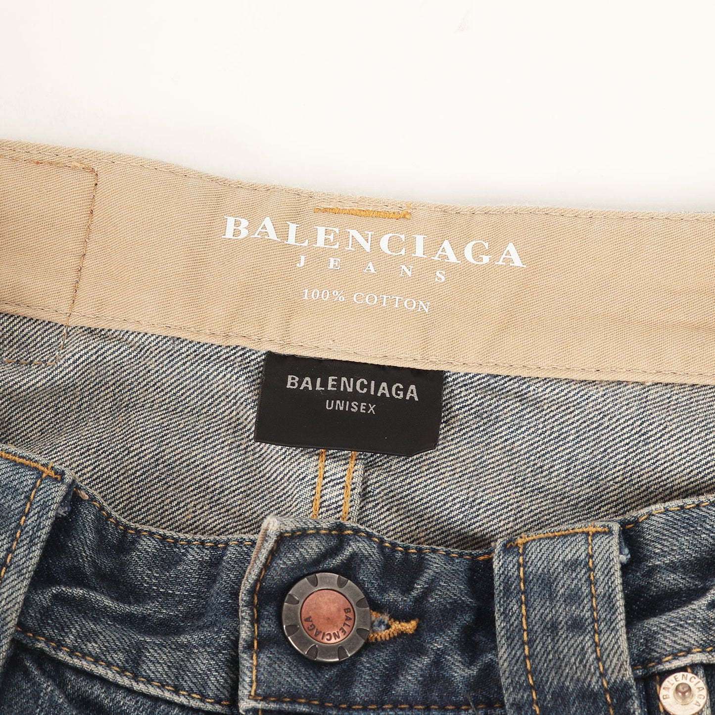 25SS クラッシュ加工 デニム バギー パンツ (BAGGY PANTS 824299 TSW71) / JEANS