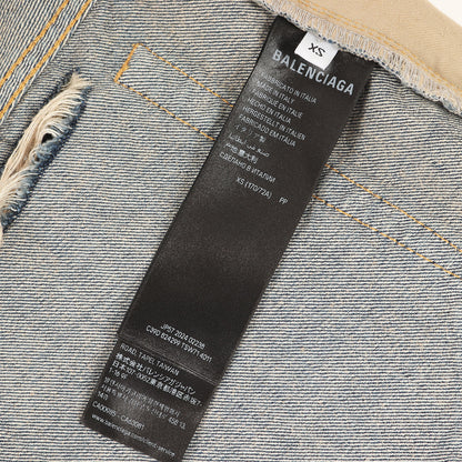 25SS クラッシュ加工 デニム バギー パンツ (BAGGY PANTS 824299 TSW71) / JEANS