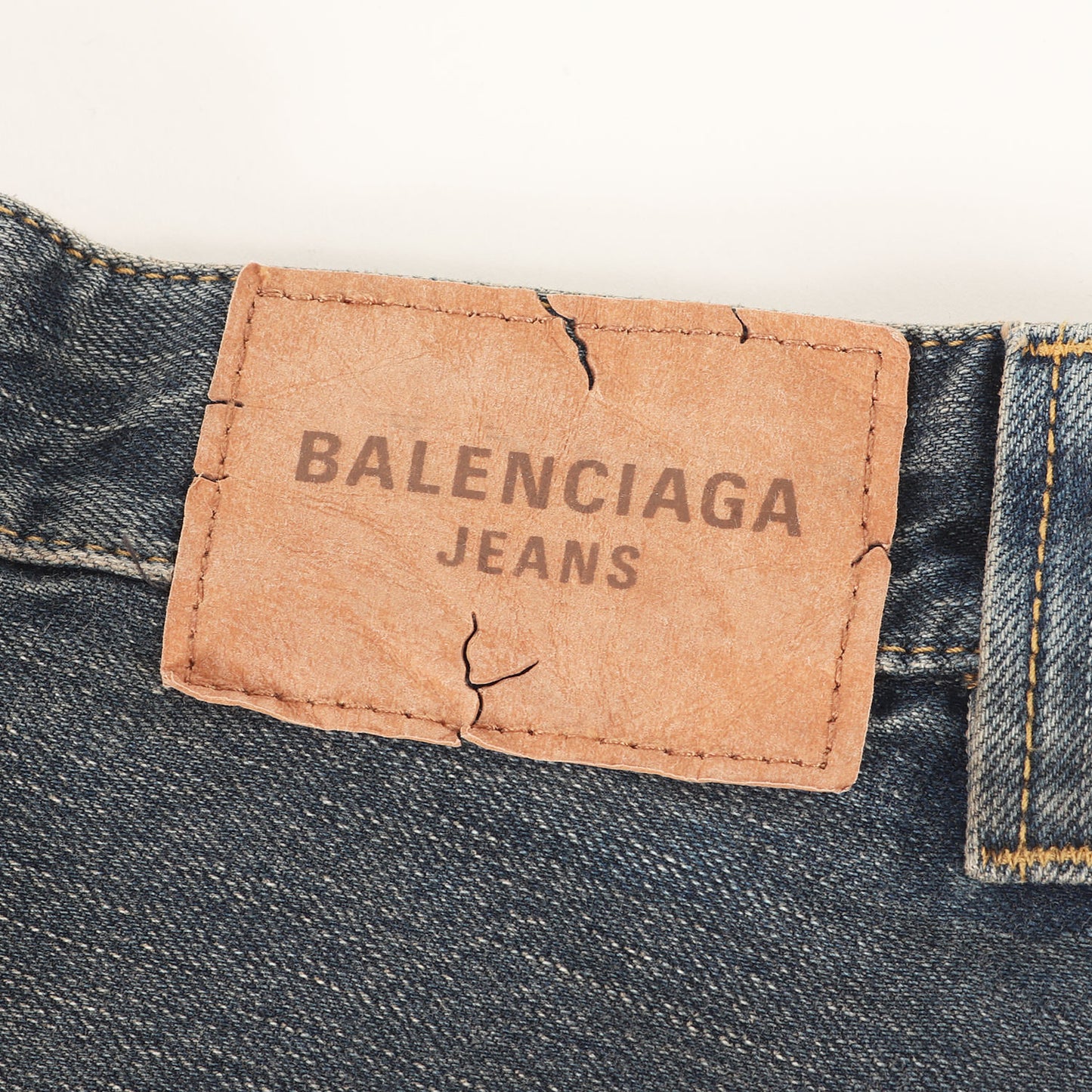 25SS クラッシュ加工 デニム バギー パンツ (BAGGY PANTS 824299 TSW71) / JEANS