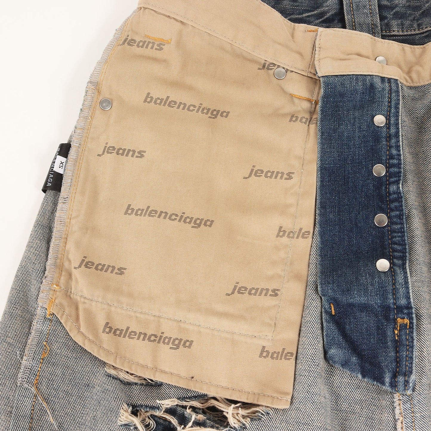 25SS クラッシュ加工 デニム バギー パンツ (BAGGY PANTS 824299 TSW71) / JEANS