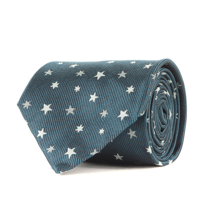 ジオメトリック ジャガード 総柄 シルク ネクタイ (254796)