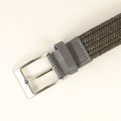 メッシュ レザー ベルト