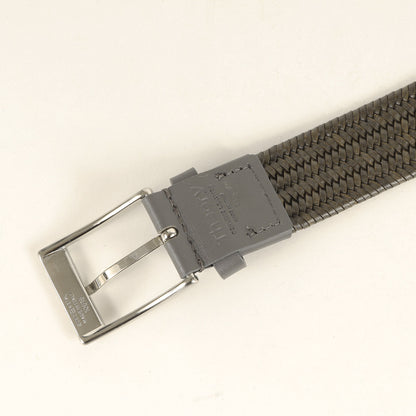 メッシュ レザー ベルト