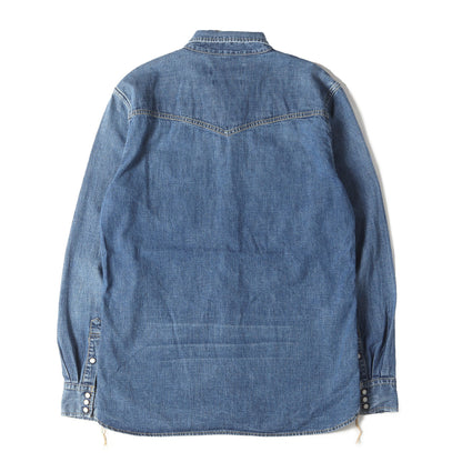 ヴィンテージ加工 デニム ウエスタン シャツ / MADE IN JAPAN