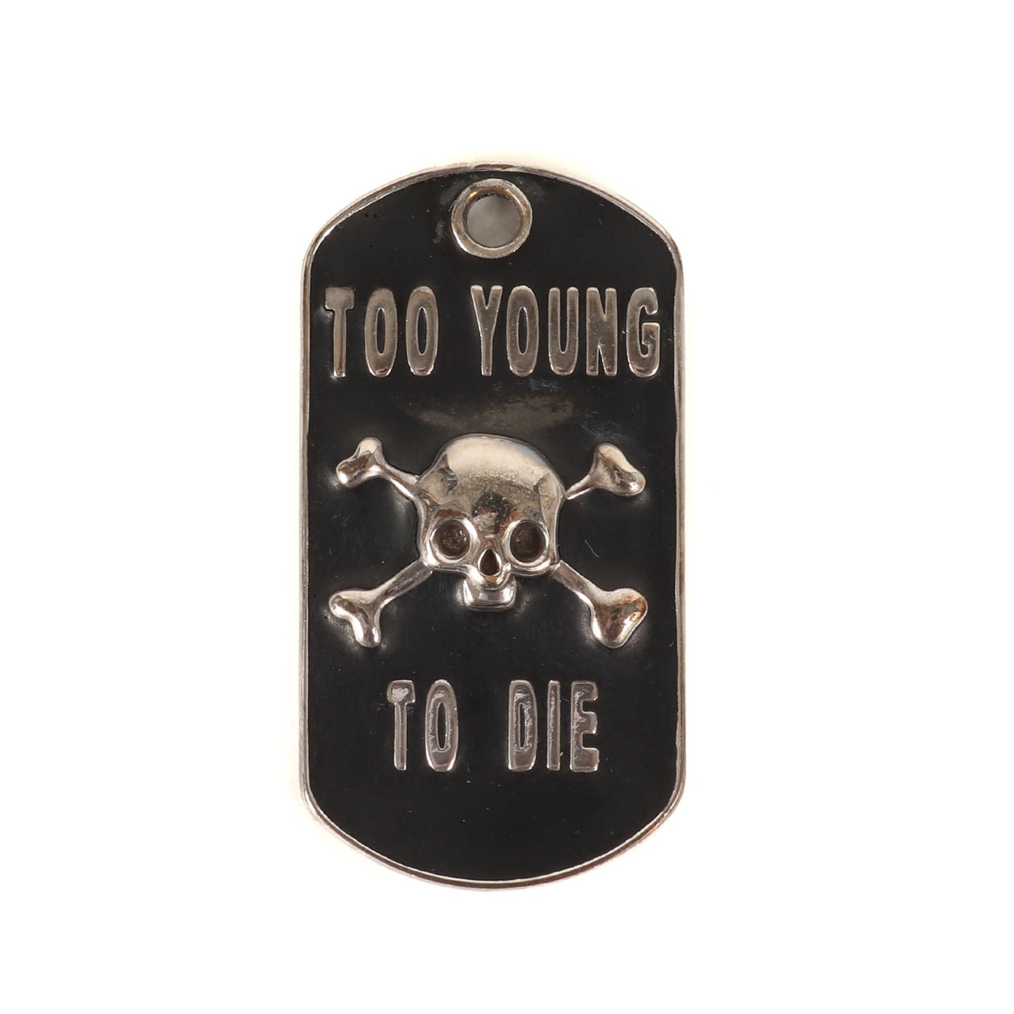 TOO YOUNG TO DIE クロスボーン ドッグタグ ペンダントトップ