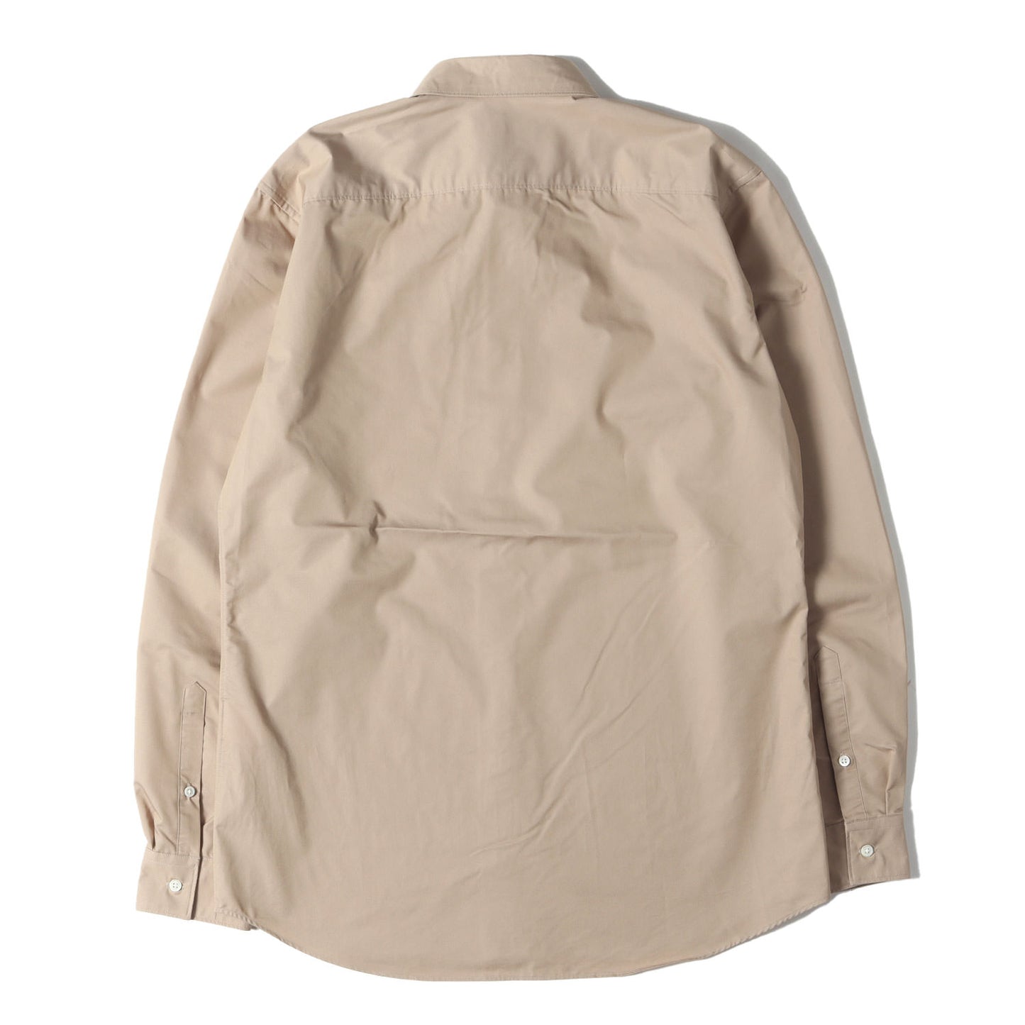 23SS コットンポリ セミワイド カラー ストレッチ ドレス シャツ (61-01-31-01501)