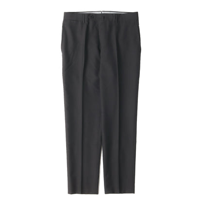 23SS ウールモヘヤ ノープリーツ スリム スラックス パンツ (61-04-32-04104) / MADE IN JAPAN