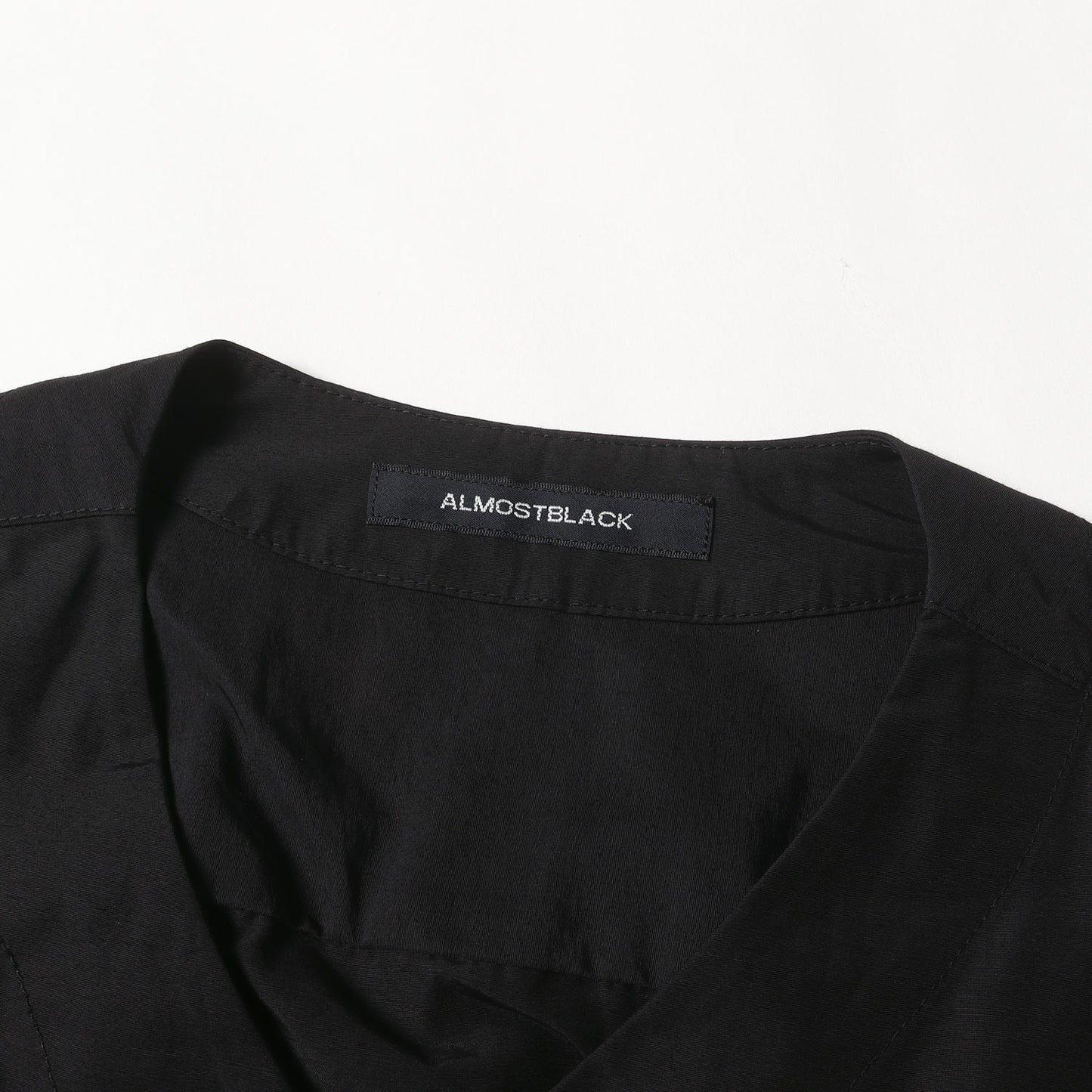 コットン ナイロン ノーカラー ジップ ジャケット (21AW-SH03)