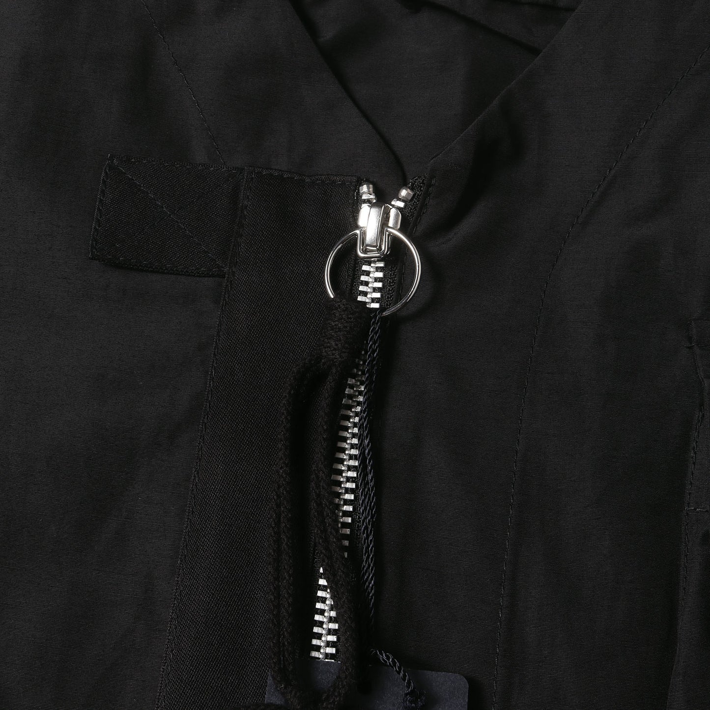 コットン ナイロン ノーカラー ジップ ジャケット (21AW-SH03)