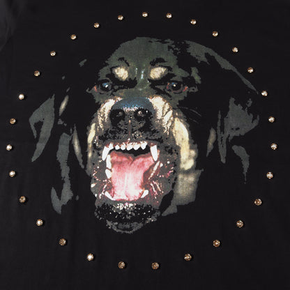 クリスタル スタッズ ロットワイラー グラフィック Tシャツ (14Z 7720 483)