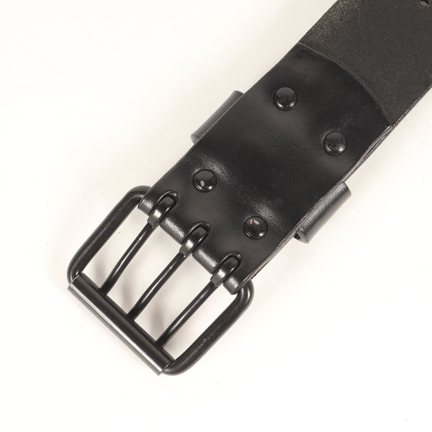 06SS トリプルピン スクエアバックル レザー ベルト