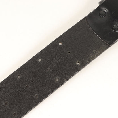 06SS トリプルピン スクエアバックル レザー ベルト