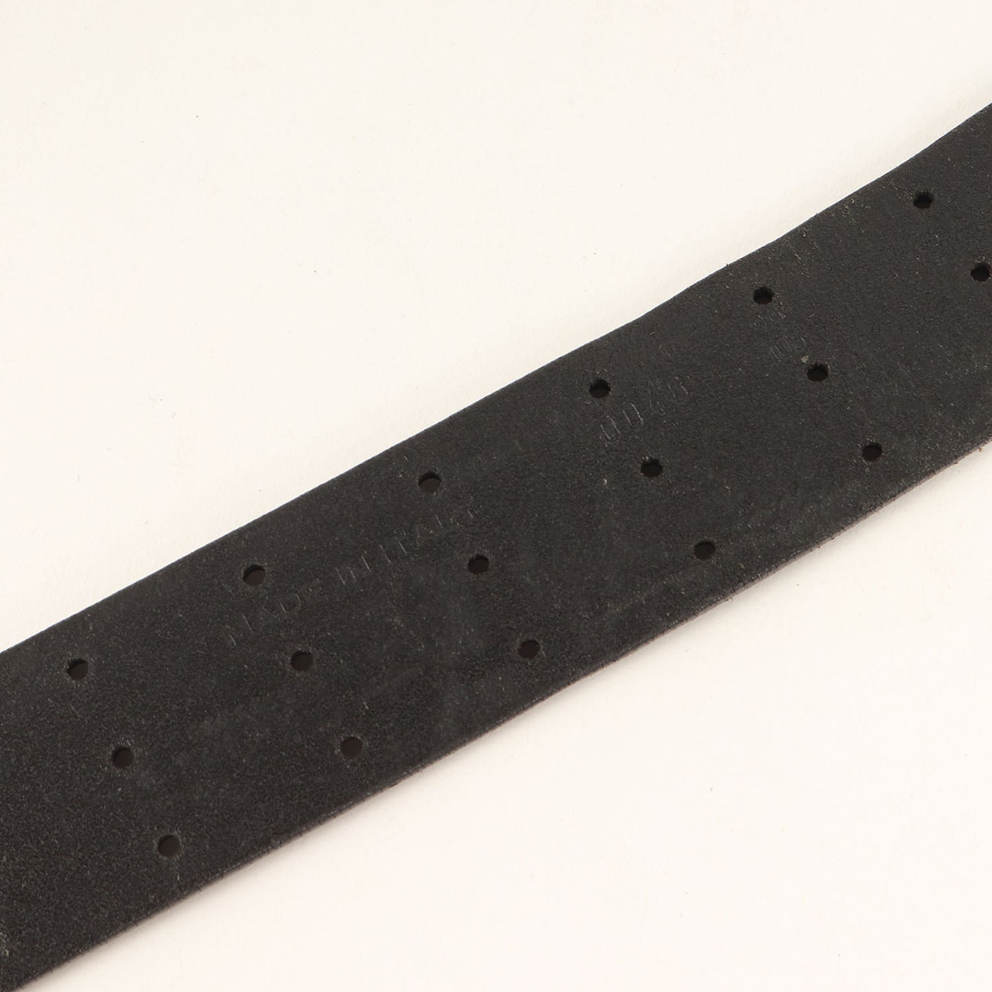 06SS トリプルピン スクエアバックル レザー ベルト