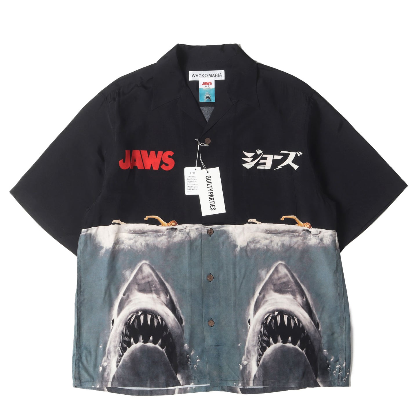 25SS × JAWS グラフィック レーヨン オープンカラー シャツ (JAWS S/S Hawaiian SHIRT JAWS-WM-HI01)