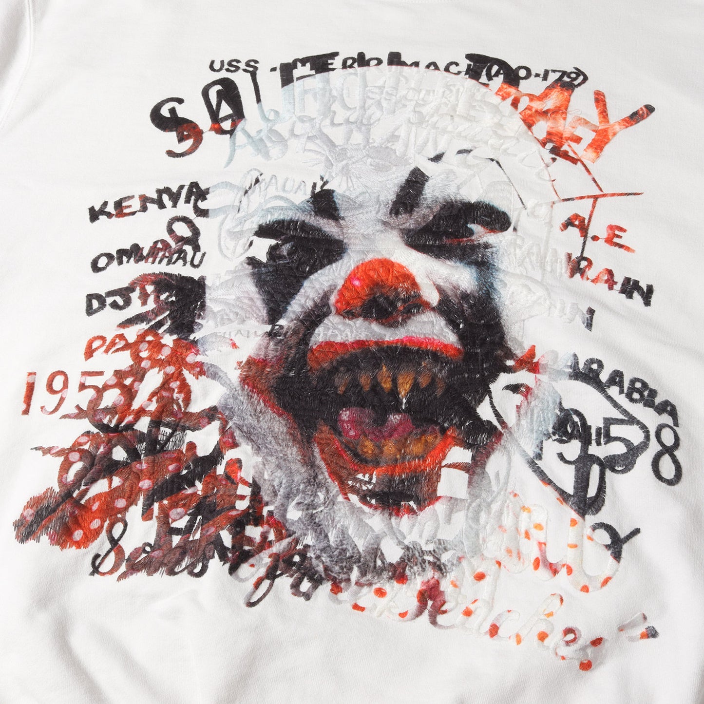 グラフィック 刺繍 スウェット (HORROR EMBROIDERY SWEAT SHIRT 19AW29CS141) / 裏毛