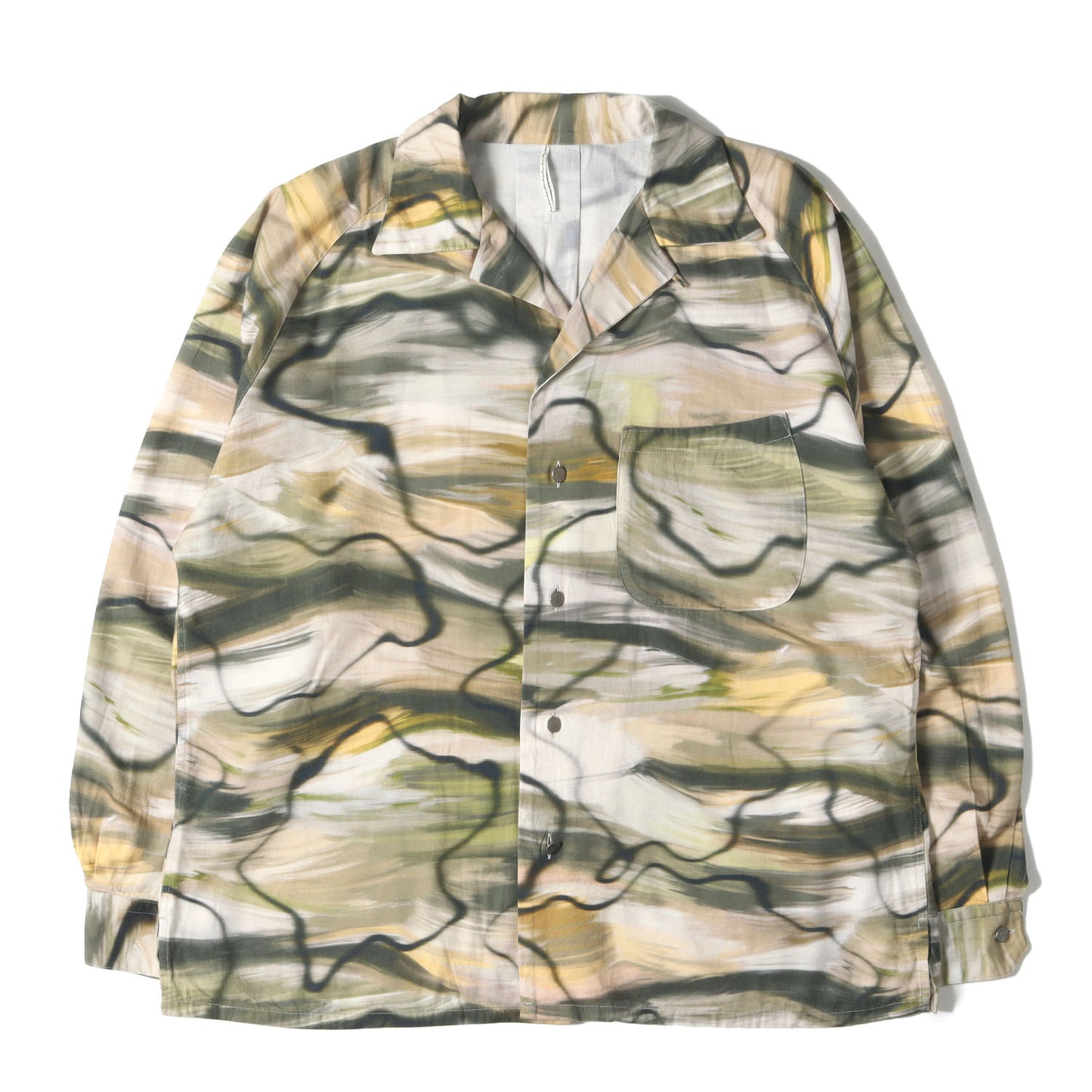 オープンカラー 長袖 アロハ シャツ (LONG SLEEVE ALOHA SHIRT 232315) / MADE IN JAPAN