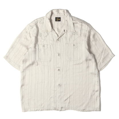 24SS パピヨン 刺繍 チェーンステッチ ストライプ 半袖 カウボーイ シャツ (S/S Cowboy One-Up Shirt OT202)