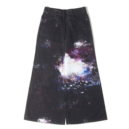 24SS 総柄 フレア デニム パンツ (12oz DENIM WONDER LAND FLARE PANTS 2124-515)