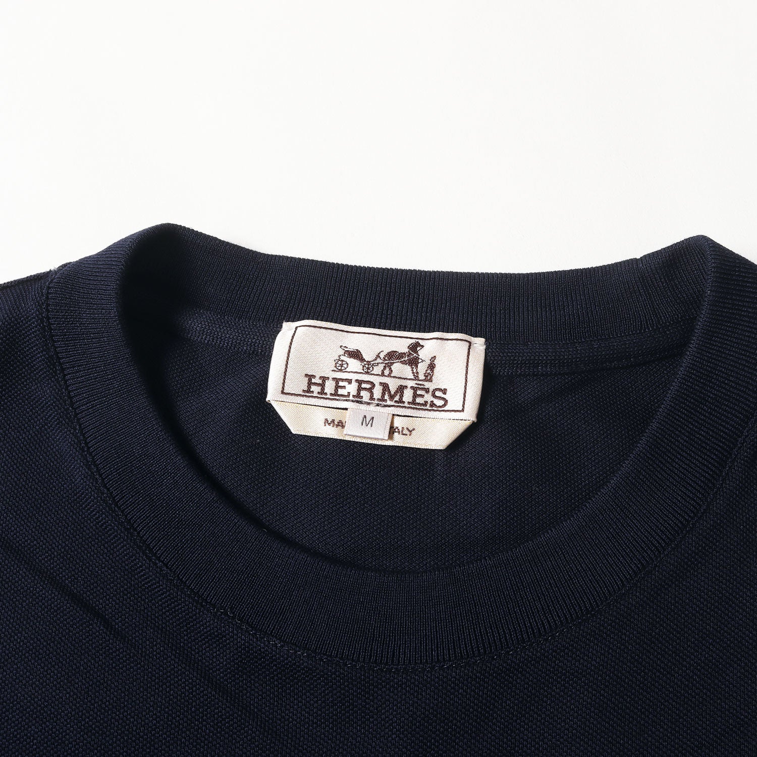 HERMES エルメス Hロゴ刺しゅうポケット Tシャツ トップス 半袖 