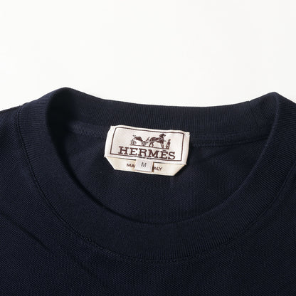 Hロゴ 刺繍 ポケット ピケ Tシャツ