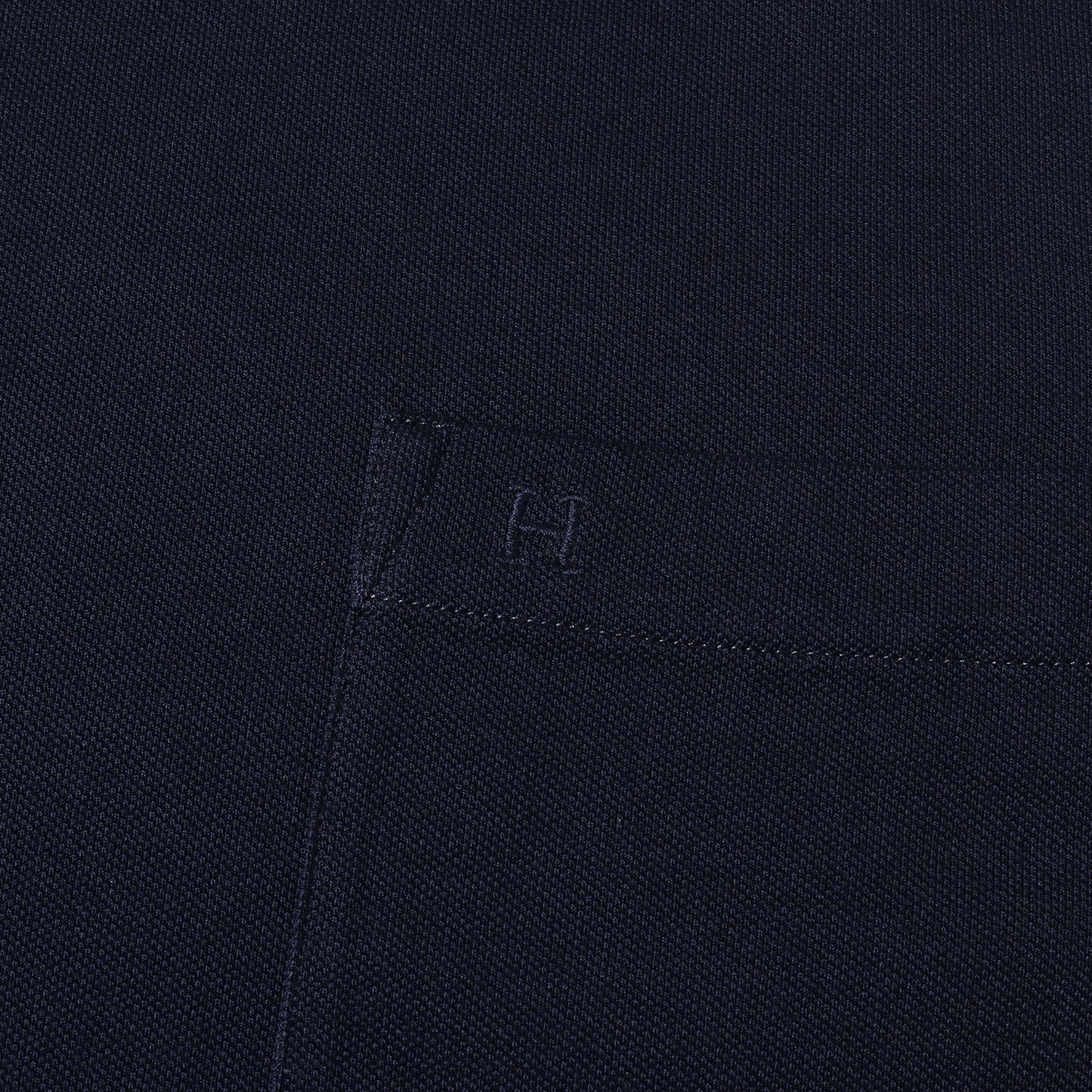 Hロゴ 刺繍 ポケット ピケ Tシャツ