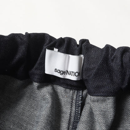 23AW プリーツ ボックス デニム トラウザー パンツ (BOX PLEAT TROUSER DENIM S074) / ジッパーフライ