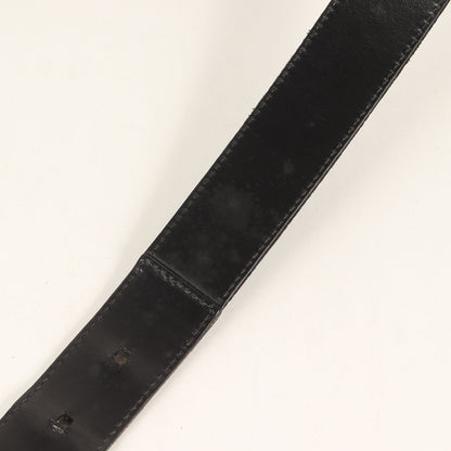 リバーシブル スクエアバックル GGキャンバス レザー ベルト (121295)