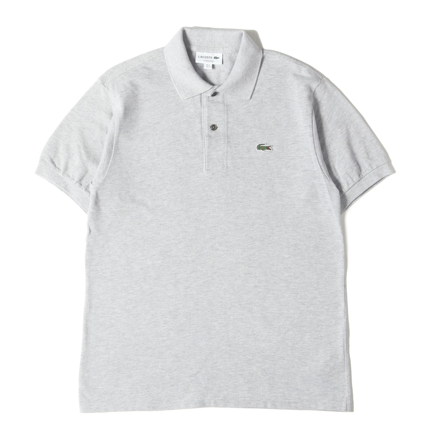 ワンポイント ワニ ワッペン 刺繍 ピケ ポロシャツ (L1212AL) / CLASSIC FIT MADE IN JAPAN