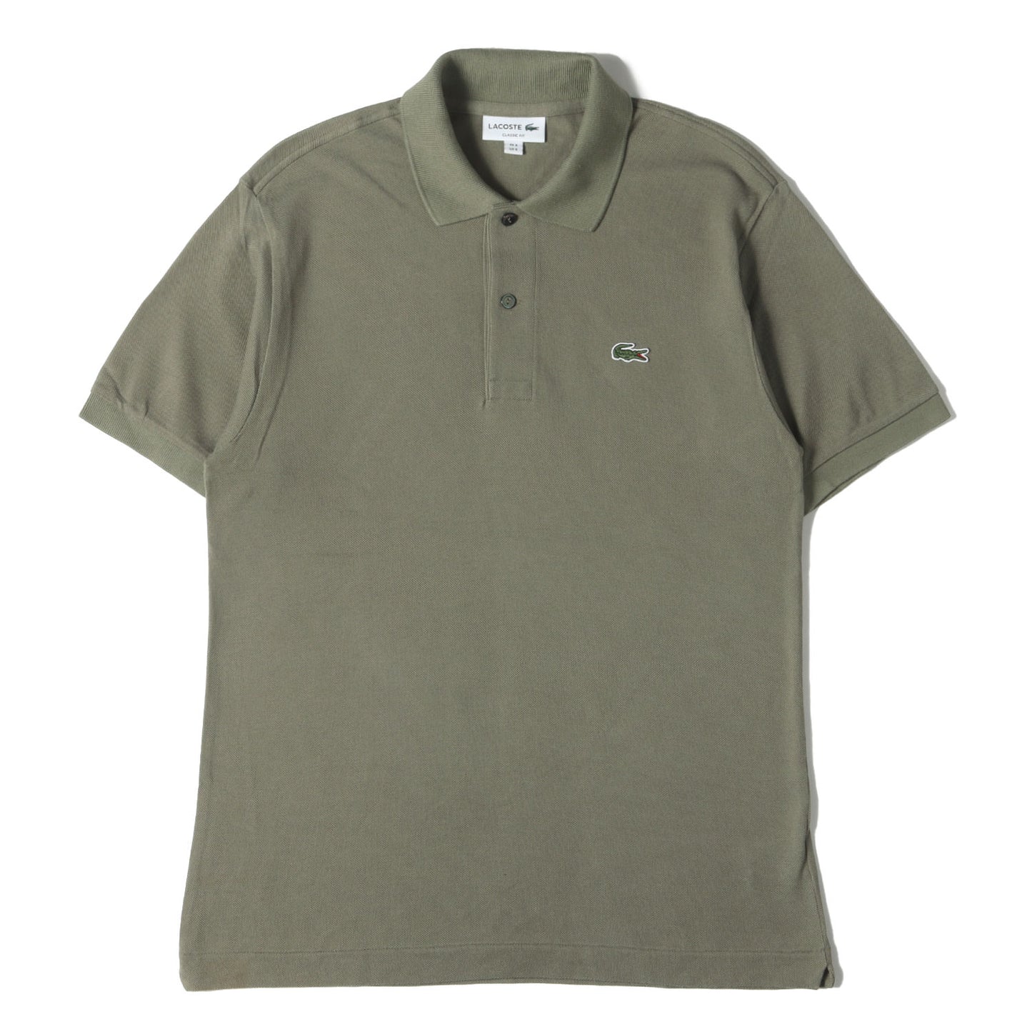 ワンポイント ワニ ワッペン 刺繍 ピケ ポロシャツ (L1212AL) / CLASSIC FIT MADE IN JAPAN