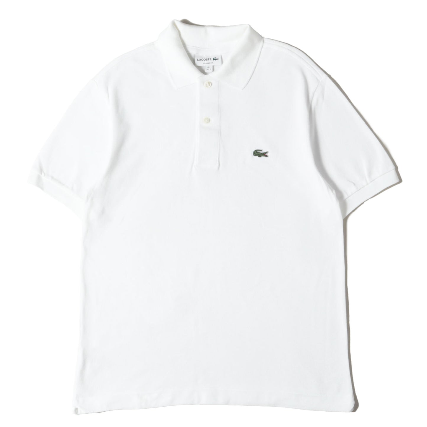 ワンポイント ワニワッペン 刺繍 ピケ ポロシャツ (F8455) / CLASSIC FIT