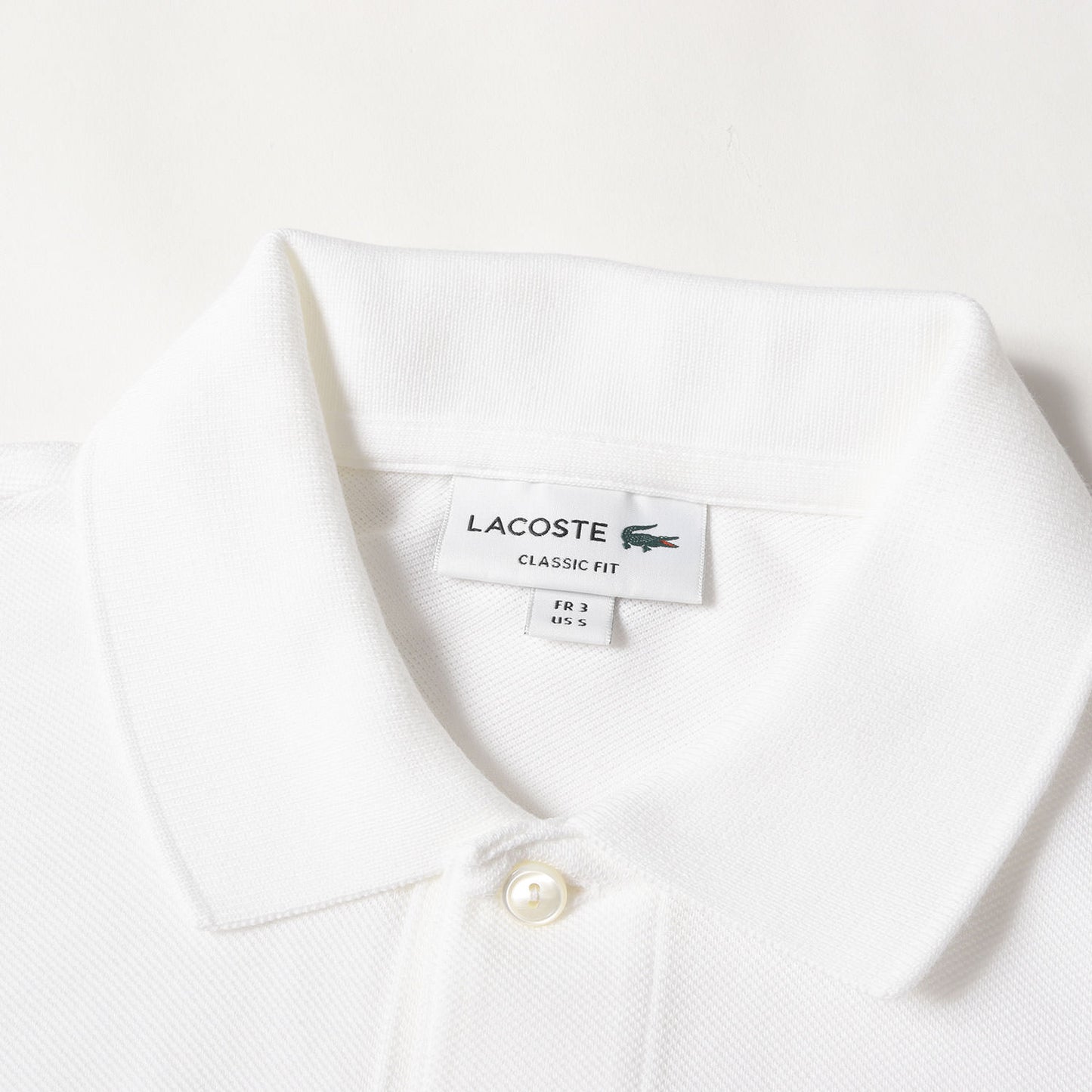 ワンポイント ワニ ワッペン 刺繍 ピケ ポロシャツ (L1212AL) / CLASSIC FIT MADE IN JAPAN