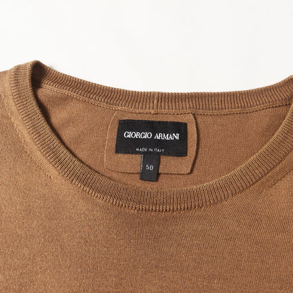 24SS シルク コットン ハイゲージ 半袖 ニット Tシャツ (3HSM38 SM63Z)