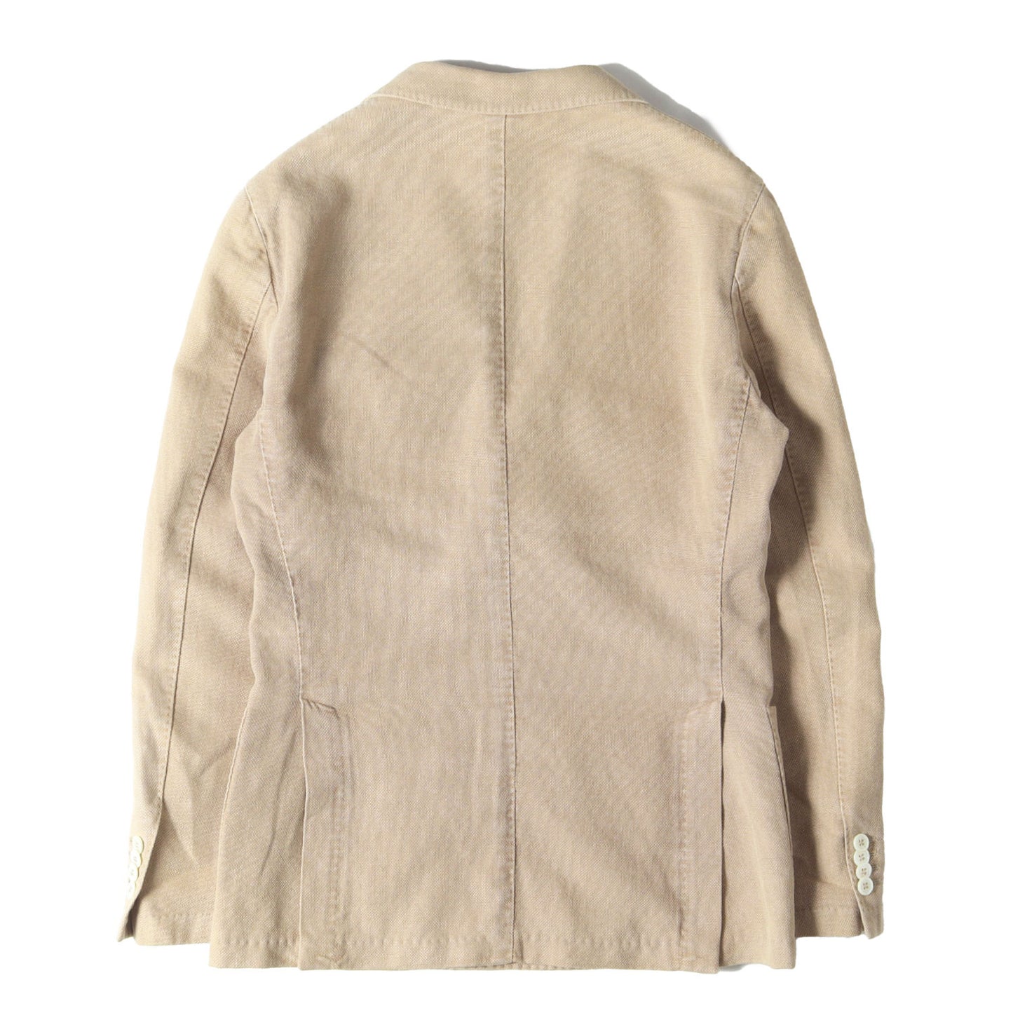 × eidos ピークドラペル ダブルブレスト コットンリネン 鹿の子 6B テーラード ジャケット / MADE IN ITALY