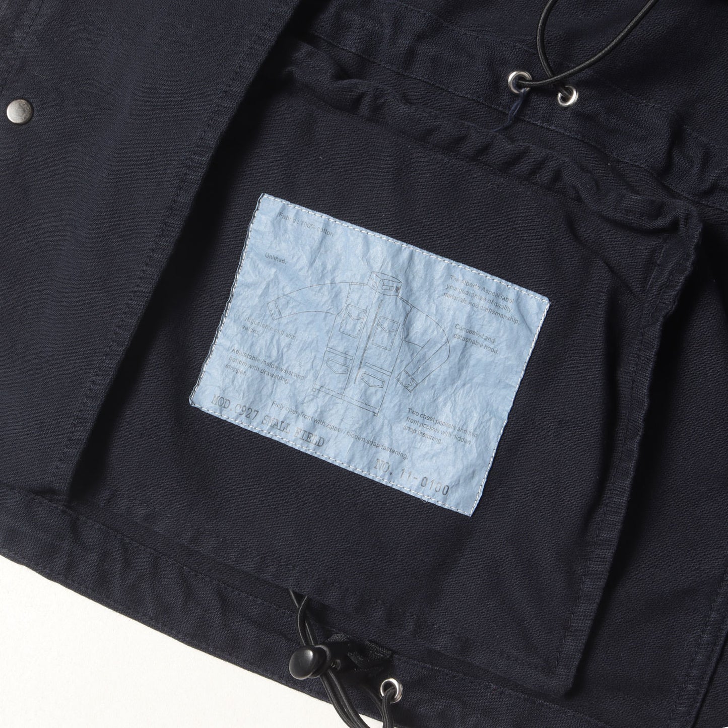 取り外し可能フード付き ミリタリー フィールド ジャケット / M-65