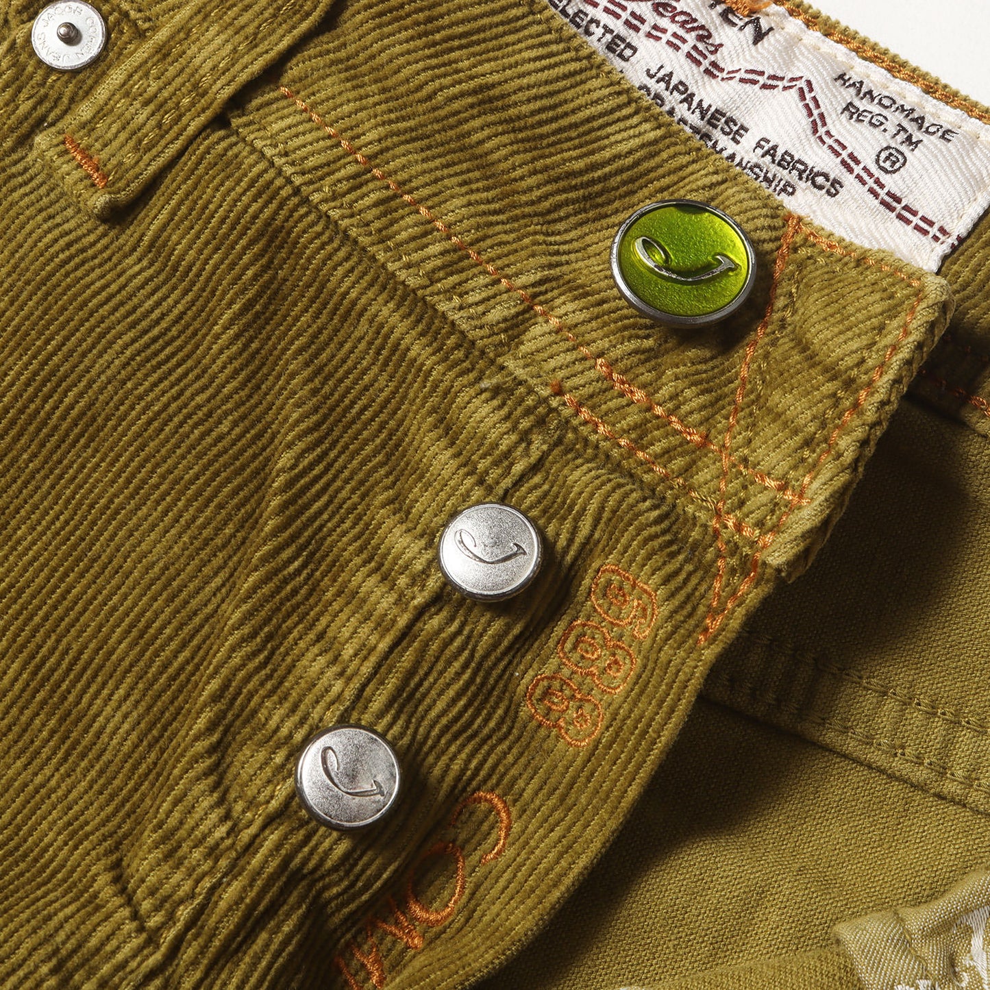 スリム ストレート ストレッチ コーデュロイ パンツ (BARD J688 COMFORT) / ボタンフライ