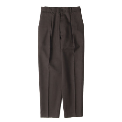 23AW ワンタック トロピカルスラックス パンツ (PEGTOP TROUSERS ORGANIC WOOL HEAVY TROPICAL)