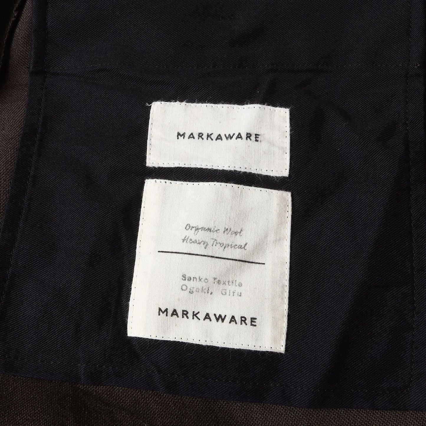 23AW ワンタック トロピカルスラックス パンツ (PEGTOP TROUSERS ORGANIC WOOL HEAVY TROPICAL)