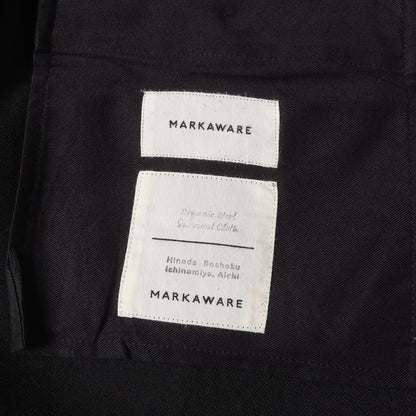 22AW ワンタック ウール スラックス パンツ (PEGTOP TROUSERS)