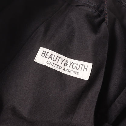 ツータック ウールミックス ワイド ストレート スラックス パンツ (1299-112-6877) / MADE IN JAPAN SAMPLE