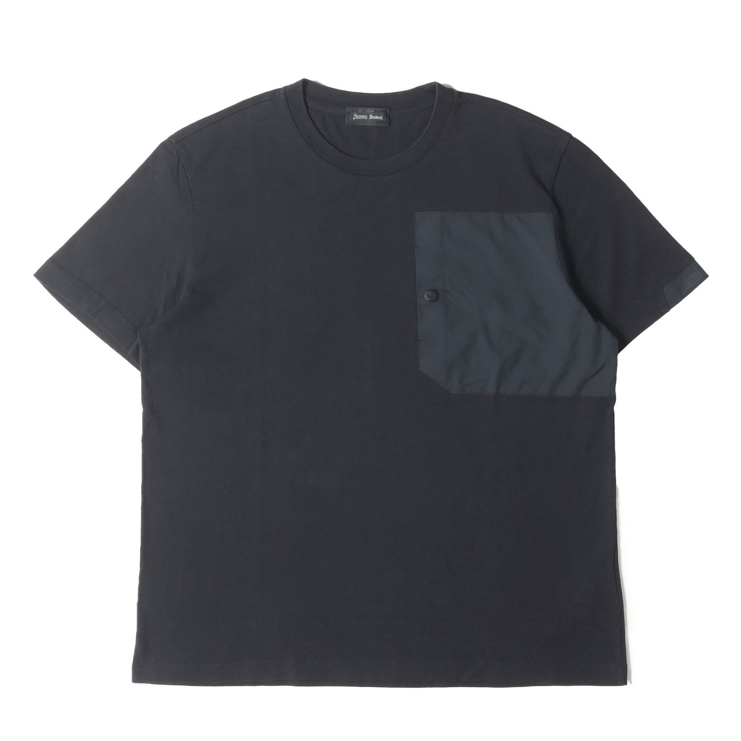 22SS ロゴ スリーブ 異素材 切替 ポケット Tシャツ (JG0118UL-52000-9201) / Laminar