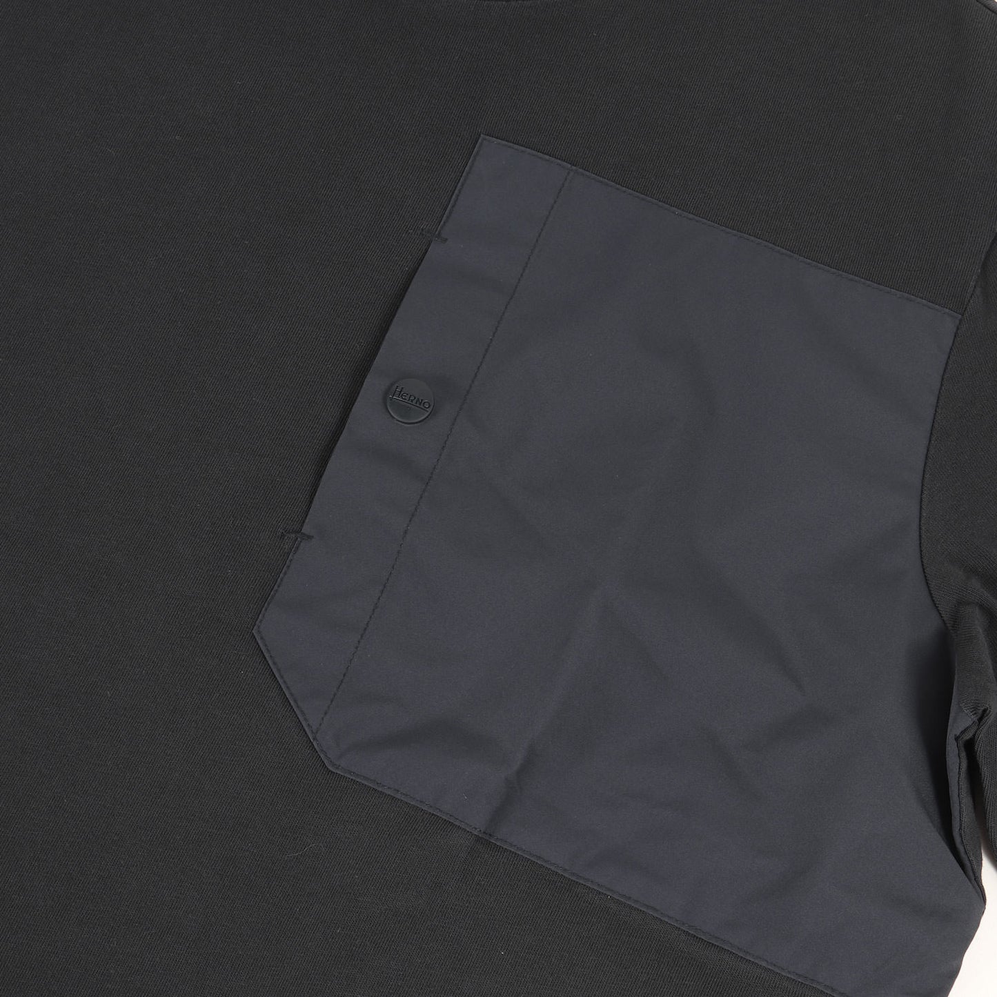 22SS ロゴ スリーブ 異素材 切替 ポケット Tシャツ (JG0118UL-52000-9201) / Laminar