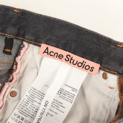 25SS ヴィンテージ ウォッシュ加工 デニム ショート パンツ (デニムショーツ - ルーズフィット FN-MN-SHOR000263)