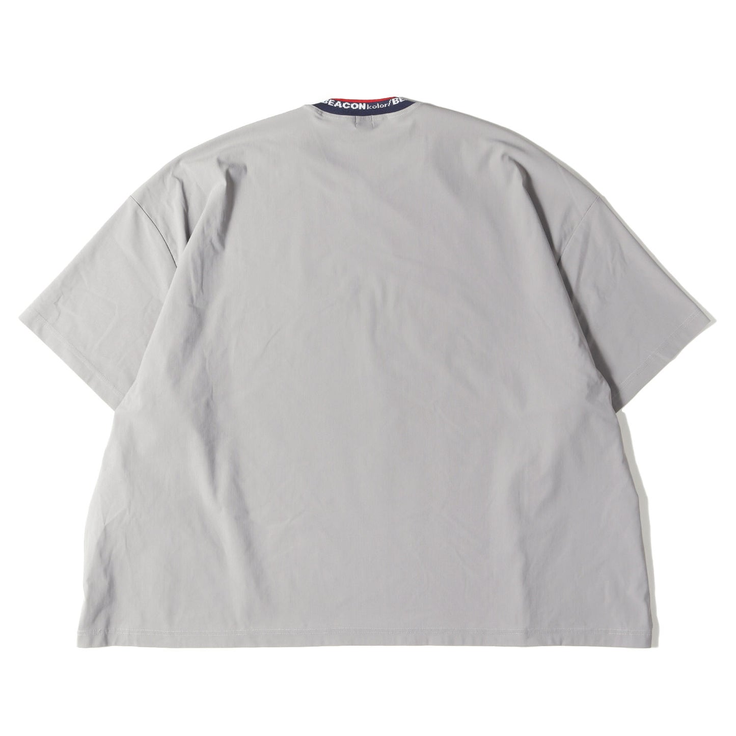 22SS ロゴ ジャガード ネック ストレッチ ナイロン Tシャツ (ロゴ衿リブ S/S TEE 22SBM-T10238) / BEACON