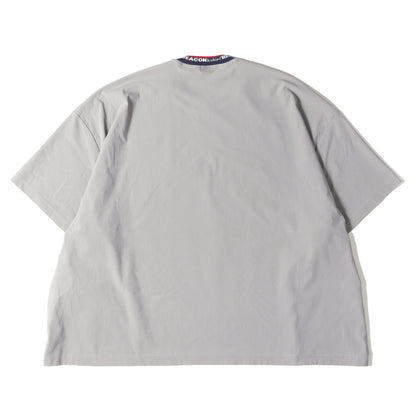 22SS ロゴ ジャガード ネック ストレッチ ナイロン Tシャツ (ロゴ衿リブ S/S TEE 22SBM-T10238) / BEACON