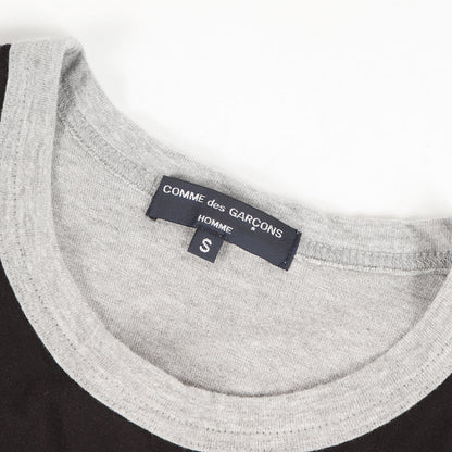 パネル 切替 バインダーネック Tシャツ (HA-T044) / AD2007