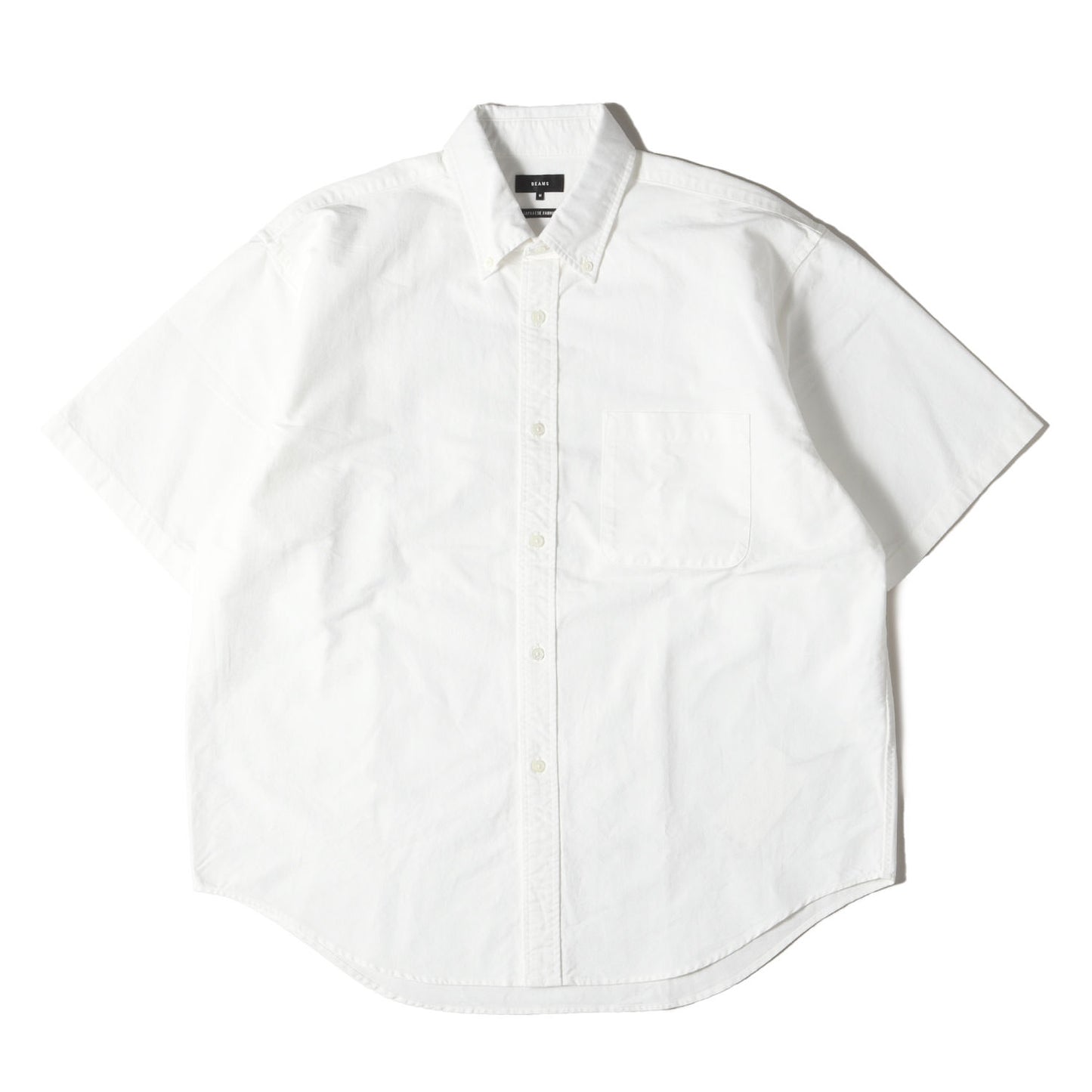 25SS ワイドフィット 5分袖 ボタンダウン シャツ (11-01-0575-301) / JAPANESE FABRIC